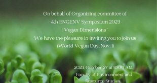 ประชาสัมพันธ์ ขอเชิญผู้ที่สนใจร่วมงานกิจกรรม หัวข้อวีแกน "Vegan Dimensions" 27 ตค. 66 เวลา 10.00-12.00 น. ห้องประชุมคณะสิ่งแวดล้อม มมส. และออนไลน์