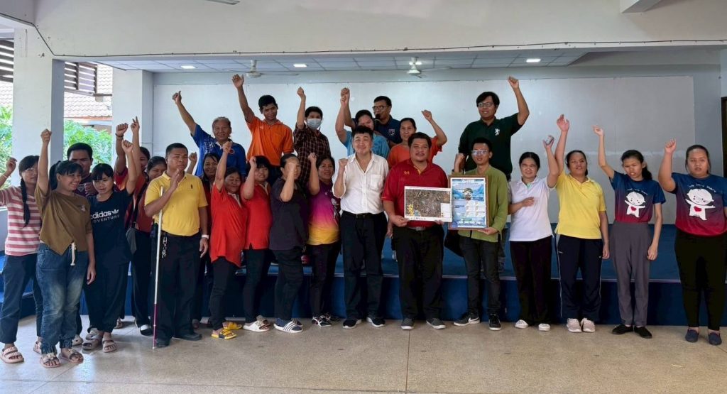 โรงเรียนการศึกษาคนตาบอด จังหวัดขอนแก่น ร่วมมือกับคณะสิ่งแวดล้อมและทรัพยากรศาสตร์ และเครือข่ายภัยพิบัติ พัฒนาแผนอพยพสำหรับผู้พิการทางการมองเห็น พร้อมเชิญชวนหน่วยงานภายนอกร่วมสนับสนุนอย่างยั่งยืน
