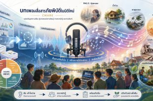 CMARE พัฒนาบทเพลงสื่อสารภัยพิบัติในมิติใหม่